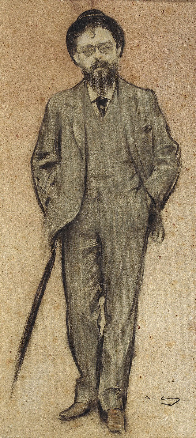 Isaac Albéniz. Portrait by Ramon Casas..JPG